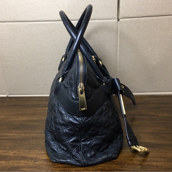 MARC JACOB Quilted Top Handled Belted Lambskin Shoulder Bag - Picture 5 of 17